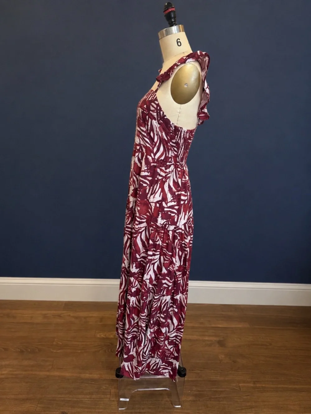 Kenny Flowers x Belle Glos Limited Edition Spill The Wine Ruffle Resort Dress -S